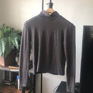 Soft Grey Turtleneck Sweater Size Small